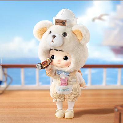 Pop Mart HACIPUPU Captain Bear Action Figure  Doll Cute Doll Toy Gift Decoration