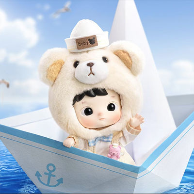 Pop Mart HACIPUPU Captain Bear Action Figure  Doll Cute Doll Toy Gift Decoration