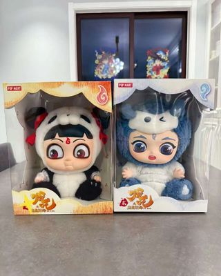PVC Vinyl Face Plushies Blind Box Authentic Genuine Pop Mart Ne Zha 2 Magic Doll Figure Toy Collectible Box Set