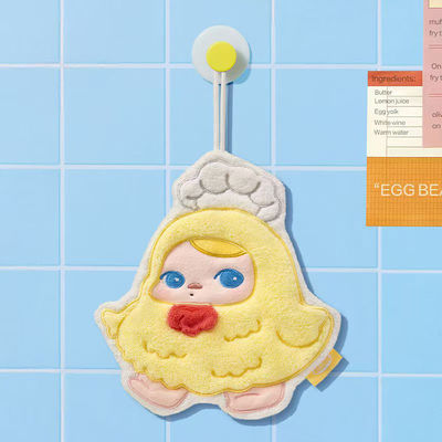 Pop Mart PUCKY Egg Beanie Series Chicken Chef Secret Thick Children's Hanging Towel for Kitchen