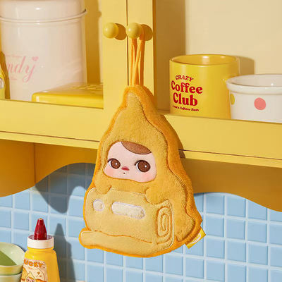 Pop Mart PUCKY Egg Beanie Series Chicken Chef Secret Thick Children's Hanging Towel for Kitchen