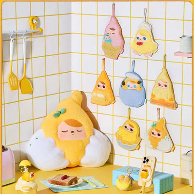 Pop Mart PUCKY Egg Beanie Series Chicken Chef Secret Thick Children's Hanging Towel for Kitchen