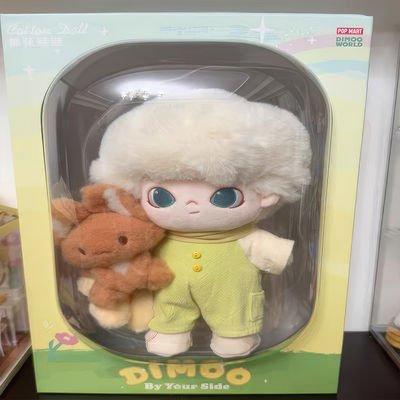 POPMART Dimoo Cute Cotton Doll Bubble Mart Your Side Series PP Cotton Fill Washed Technique Anniversary Gift Stuffed Animal Toy