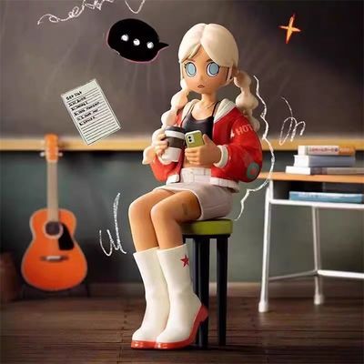 POP MART Official Peach Riot Rise up Series Blind Box Action Figure Cute Cartoon Mystery Dolls Trendy Toys Decoration Display