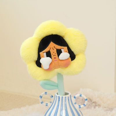 2025 Trending Products Sad Club Series Embroidered Flower Embroidered Flower Plush Animal Toys Soft Stress Relief Toys