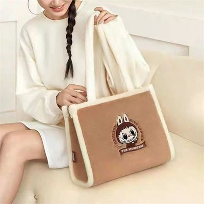 Hot Sale 100% Original POP MART Classic Bag Series- LABUBU Plush Tote Bag Cartoon Labubu Plush Bags