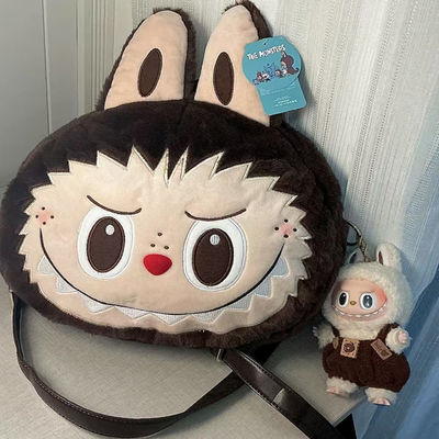 Cartoon New Labubu Backpacks Plushie Cuddly Labubu Dolls and Backpacks Cute Plush Labubu Backpack Doll