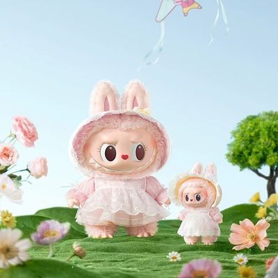 Original 38cm POPMART LABUBU Big Mokoko Close to Sweet Vinyl Plush Doll 38cm Big Toys
