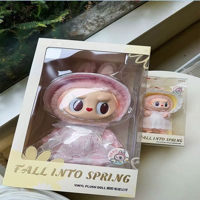 Original 38cm POPMART LABUBU Big Mokoko Close to Sweet Vinyl Plush Doll 38cm Big Toys