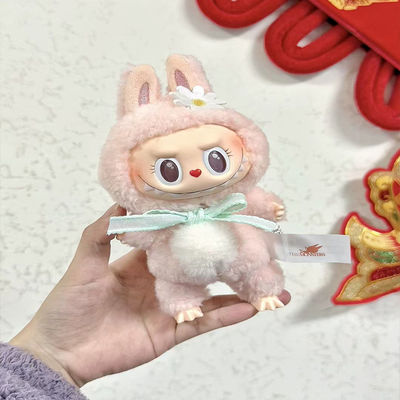 MOKOKO Sweet Princess Labubu Plush Figure Keychains Cartoon Pink Monsters Gift Blind Box POP MARTS Toys for Kids Birthday Gifts