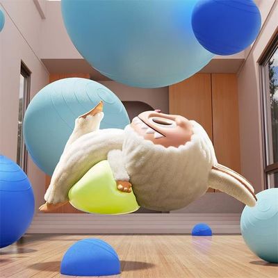 POP MART Official Store Original Labubu Lazy Yoga Series Mystery Blind Box the MONSTERS Labubus Macaron Popmart Plush Dolls Toy