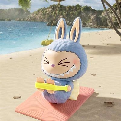 POP MART Official Store Original Labubu Lazy Yoga Series Mystery Blind Box the MONSTERS Labubus Macaron Popmart Plush Dolls Toy