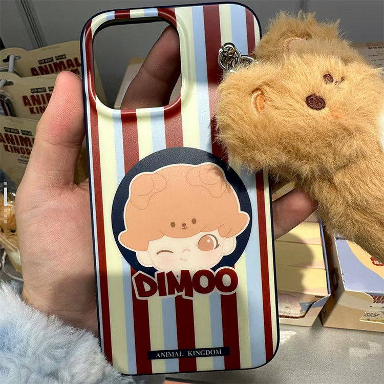Original Popmart Dimoo World Animal Kingdom Series Luxury iphone Phone case Cell Phone case Mobile Phone Protective case
