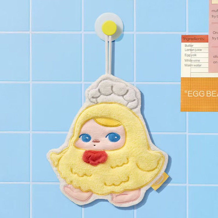 Pop Mart PUCKY Egg Beanie Series Chicken Chef Secret Thick Children's Hanging Towel for Kitchen